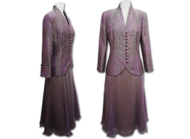 Handmade designer purple suit